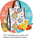 Lunch Bags for Women Insulated Reusable Lunch Tote - Image 4