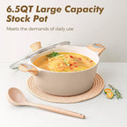 SENSARTE Ceramic Pots and Pans Set Nonstick, Kitchen Cookware Sets, 14-Piece - Image 8