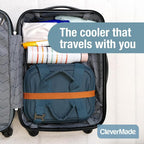 CleverMade Collapsible Insulated Cooler Bag – Leakproof Soft Folding Cooler - Image 9