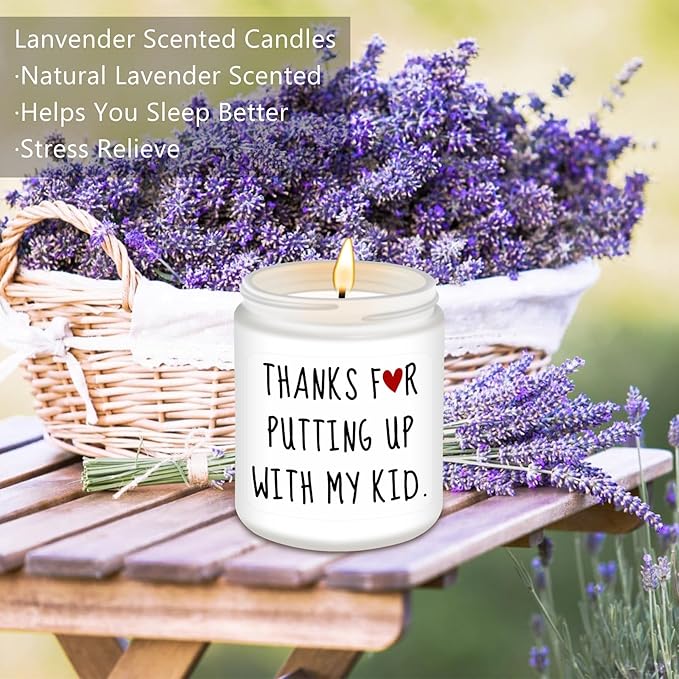 Teacher Appreciation Gifts, Teacher Gifts, Funny Anniversary Birthday Christmas Retirement Thanksgiving Best Gift for Teachers, Unique Lavender Scented Candles