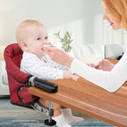 Hook On Chair, Clip on High Chair, Fold-Flat Storage Portable Baby Feeding Seat - Image 7