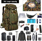 Hiking Backpack for Men 70L/100L Camping Backpack Military Rucksack Molle 3 - Image 3