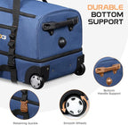 Rolling Duffle Bag with Wheels, Large Travel Duffel Bag with Shoe Compartment - Image 5