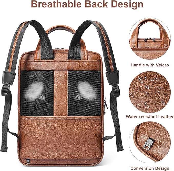 Shrrie 15.6" Laptop Backpack, Business Work Backpack Briefcase, Durable - Image 6