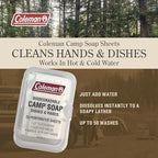 Coleman Camp Soap Sheets – 25 Travel Soap Sheets - Image 3
