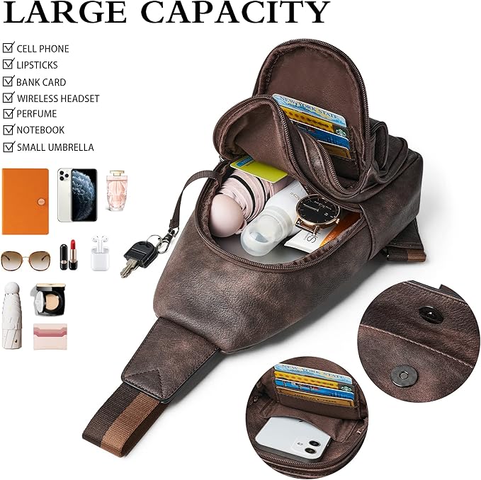 Sling Bag Crossbody Bags for Women Small Cross Body Bag Fanny Packs Chest Sling - Image 6