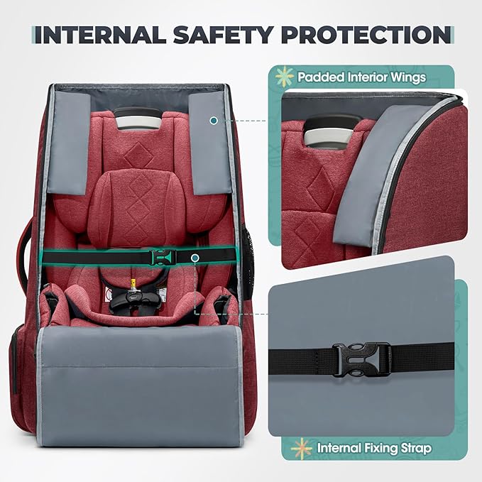 RAINSMORE Padded Car Seat Travel Bag - Image 3