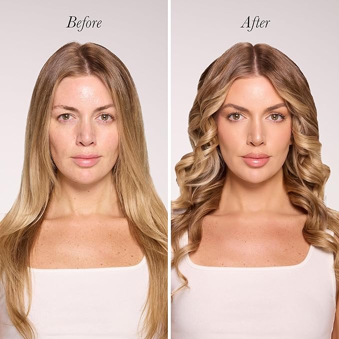 L'ANGE HAIR Le Duo Standard 360° Airflow 2 in 1 Straightener and Curler | 1 Inch Curling Wand & Titanium Flat Iron with 5.3" Plates | Hair Straightener & Curler for Short to Medium Hair (Blush)