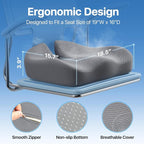 Seat Cushion, Extra Large Memory Foam Cushion - Image 3
