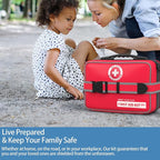 Upgrade Comprehensive Premium First Aid Kit, Labeled Compartments Trauma Kits - Image 8