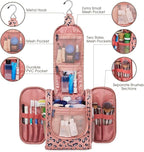 Narwey Small Hanging Cheetah Toiletry Bag Women Travel Makeup Bag Organizer - Image 2