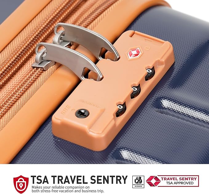 GinzaTravel Luggage Sets 3-Piece Expandable Suitcases - Image 2