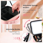 Travel Makeup Bag with LED Mirror – Waterproof Cosmetic Train Case with - Image 5