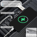Hard Shell Suitcases Expandable Travel Luggage Sets 2 Piece, Carry on and Check - Image 3