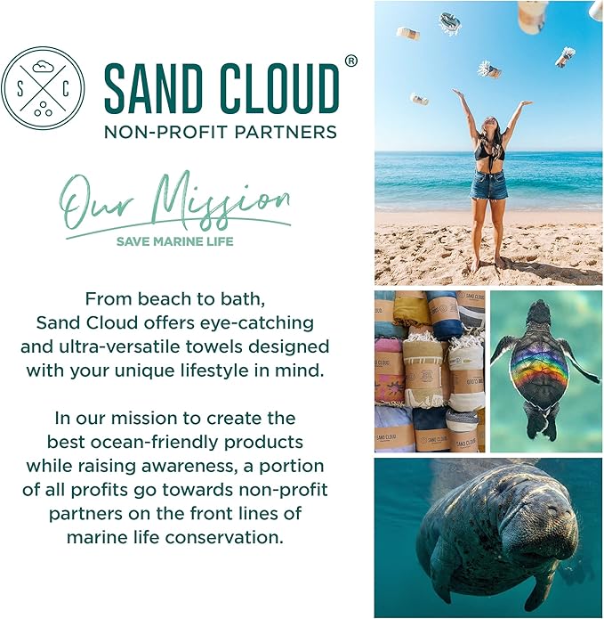 Sand Cloud Extra Large Turkish Beach Towel - Image 7