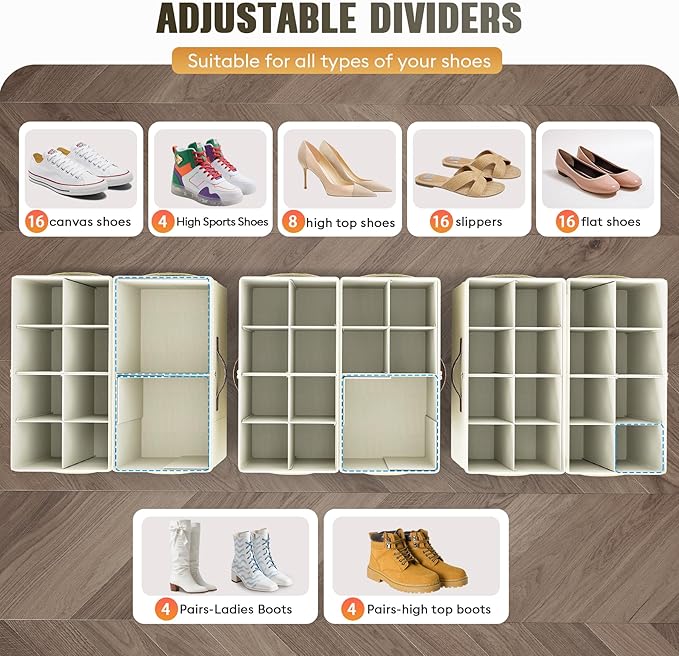Budding Joy 2 Pack Shoe Organizer - Image 2