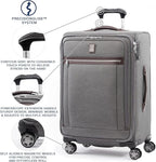 Travelpro Platinum Elite Softside Expandable Checked Luggage, 8 Wheel Spinner - Image 2