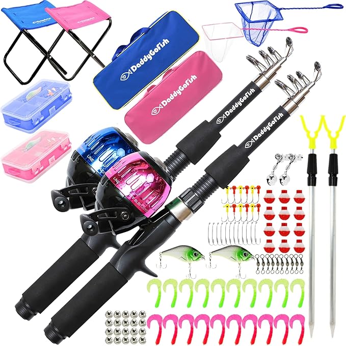 DaddyGoFish Kids Fishing Pole by DaddyGoFish