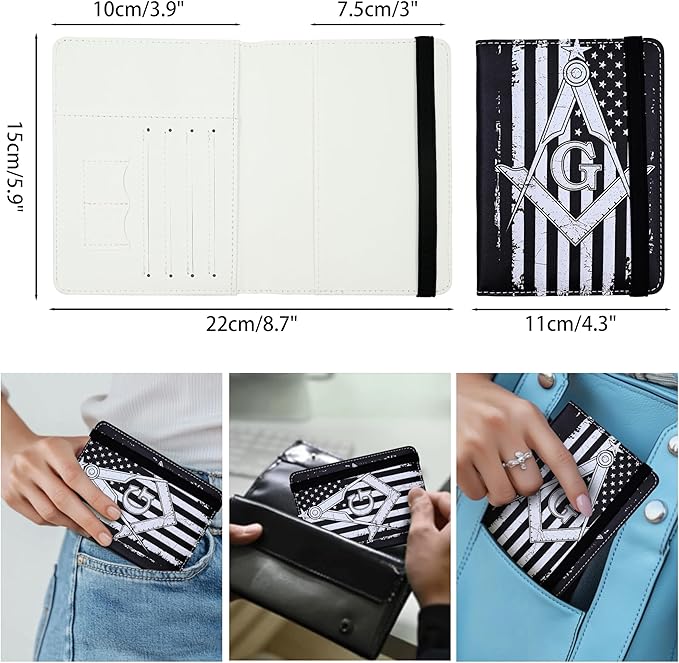 Passport Holder for Women and Men PU Leather Passport Cover for Travel - Image 5