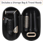 5-in-1 Hot Air Styler,Foldable Design 110,000 RPM High-Speed Hair Dryer Brush,Auto-Wrap Curlers for Curling,Straightening,Volumizing, Frizz-Free & No Heat Damage,Includes Travel Bag,Gift for Women
