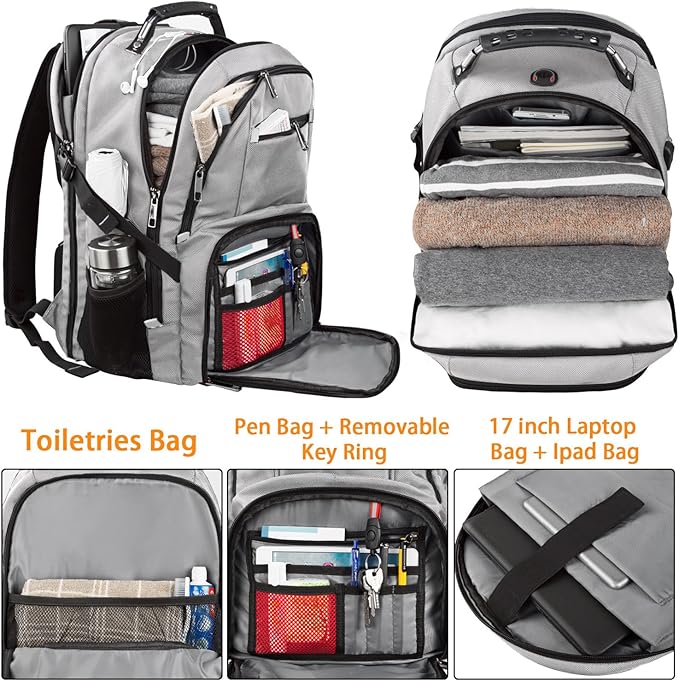 LTINVECK Extra Large 50L Travel Laptop Backpack, Computer bag Backbag - Image 3