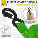 AUGO Heavy Duty Ratchet Straps & Soft Loops – Pack of 4 Extra Strong 1.5” by - Image 3