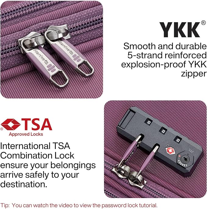 Hanke 20/28 Inch 2 Piece Luggage Sets - Image 7