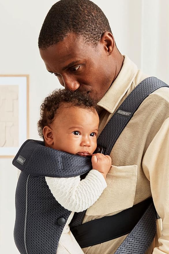 BabyBjörn Baby Carrier Mini, Anthracite, 3D Mesh | Newborn Carrier, Easy-to-Use - Image 6
