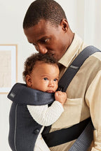 BabyBjörn Baby Carrier Mini, Anthracite, 3D Mesh | Newborn Carrier, Easy-to-Use - Image 6