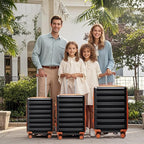 luggage sets 3 Piece with Spinner Wheel, 100% PC Material Lightweight Durable - Image 2