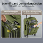 SHOWKOO Luggage Sets 3 Piece Softside Expandable Lightweight Durable Suitcase - Image 4
