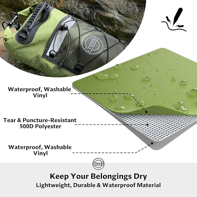 STOVER 5/10/25/30/40/55L Waterproof Backpack- Floating Dry Bag - Image 2