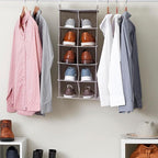 Household Essentials 10-Pocket Hanging Shoe Organizer, Side-by-Side Blended - Image 5