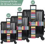 Bohemia Luggage Straps for Suitcases, Adjustable Luggage Travel Belt to Keep - Image 3