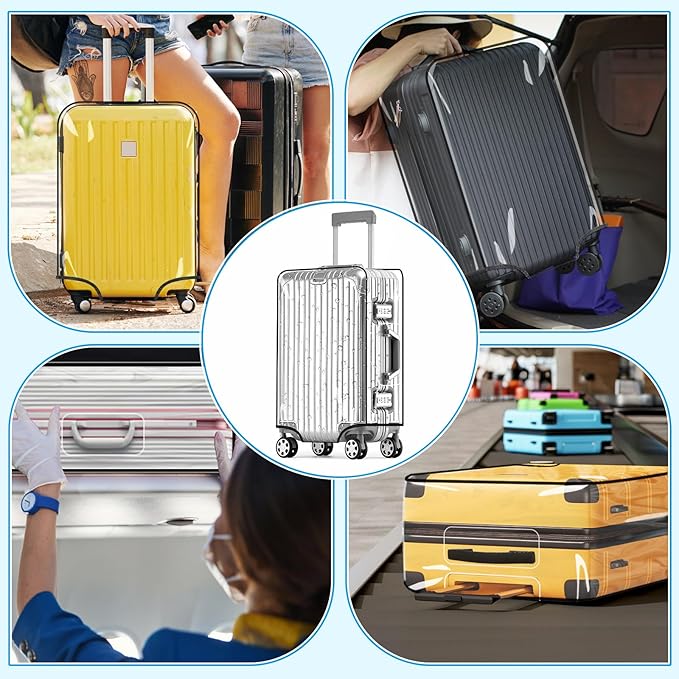 Yotako Clear PVC Suitcase Cover Protectors 32 Inch Luggage Cover - Image 7