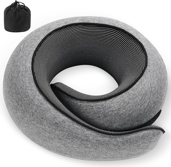 Neck Pillow, Travel Pillow uses Memory Foam to Support Neck Comfort, Ideal by Unknown