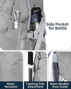 Hiking Backpack 40L Lightweight Waterproof Daypack - Image 3