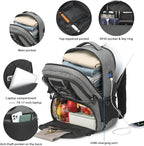 Laptop Lunch Backpack for Men - 40L Large Capacity Work Backpack - Image 4