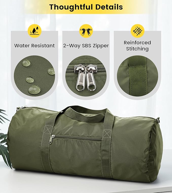 Vorspack Duffel Bag 20-24-28 Inches Foldable Gym Bag - Image 5