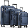 SHOWKOO Luggage Sets 3 Piece Softside Expandable Lightweight Durable Suitcase by SHOWKOO