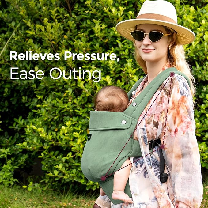 Momcozy Baby Carrier with Natural Cotton Linen, Built to Last, Ergonomic Design - Image 5