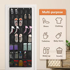 FENTEC 40 Large Pockets Over The Door Shoe Organizer, Mesh Hanging Shoe - Image 7