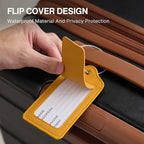 Luggage Tag Faux Leather Premium Travel Suitcase Tags - Image 4
