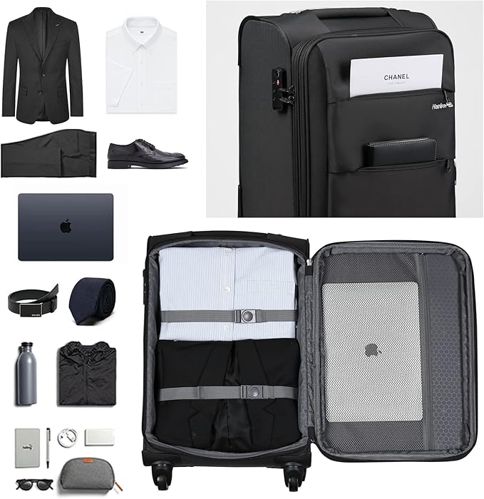 Hanke 24 Inch Expandable Luggage Large Suitcases - Image 6