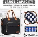 Black Lunch Box for Women Insulated Lunch Bag for Work - Image 4