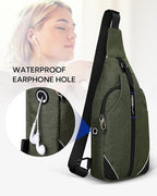 WATERFLY Small Crossbody Sling Backpack Anti Theft Backpack - Image 7