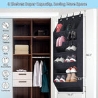 Over The Door Shoe Organizer, 2 Pack Hanging Organizer - Image 3