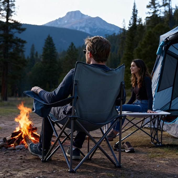 Timber Ridge 550 LBS Oversized Folding Camping Chair - Image 2