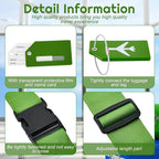 Weewooday 8 Pcs Luggage Straps Suitcase Tags Set - Image 3