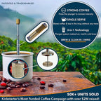 Original Coffee & Tea Maker – Portable Stainless Steel Micro French Press – - Image 5